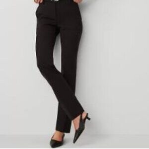 Ann Taylor "Sophia"  Classic Straight Leg Black Dress Pants size 10